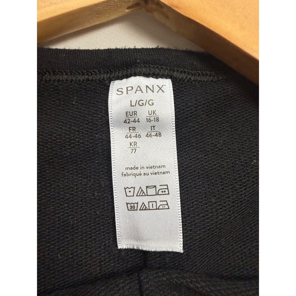 Spanx AirEssentials‎ Long Sleeve Crew Neck Top Black Oversized L - Picture 8 of 9